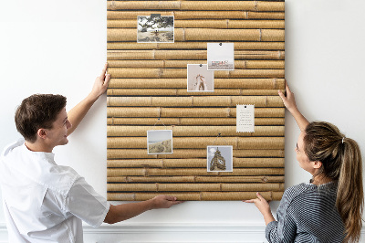 Tableau de liège Planches en bambou naturel aux teintes chaudes