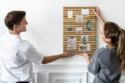 Tableau de liège Planches en bambou naturel aux teintes chaudes
