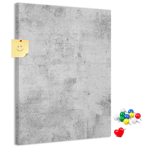 Tableau de liège Gris minimaliste avec une texture de béton