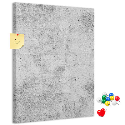 Tableau de liège Gris minimaliste avec une texture de béton