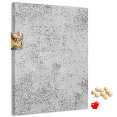 Tableau de liège Gris minimaliste avec une texture de béton