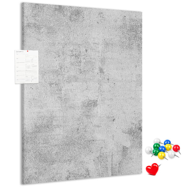 Tableau de liège Gris minimaliste avec une texture de béton