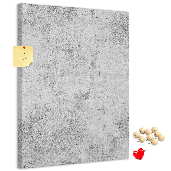 Tableau de liège Gris minimaliste avec une texture de béton