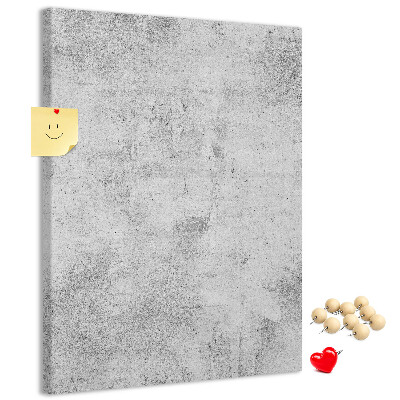 Tableau de liège Gris minimaliste avec une texture de béton