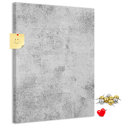 Tableau de liège Gris minimaliste avec une texture de béton