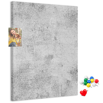 Tableau de liège Gris minimaliste avec une texture de béton