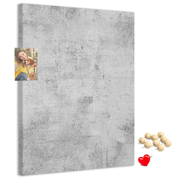 Tableau de liège Gris minimaliste avec une texture de béton