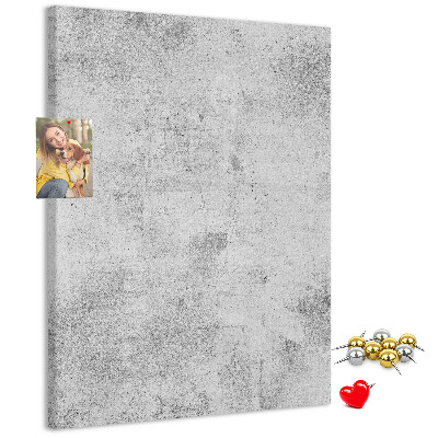 Tableau de liège Gris minimaliste avec une texture de béton
