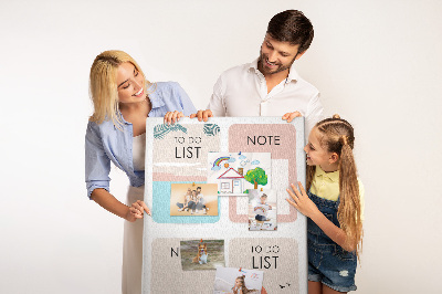 Tableau en liège déco Liste de choses à faire et notes pour l'été