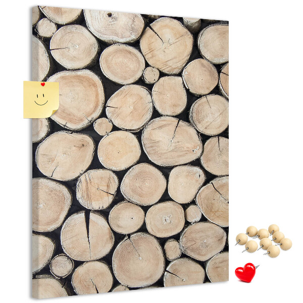 Tableau en liège fantaisie Planches de bois disposées naturellement