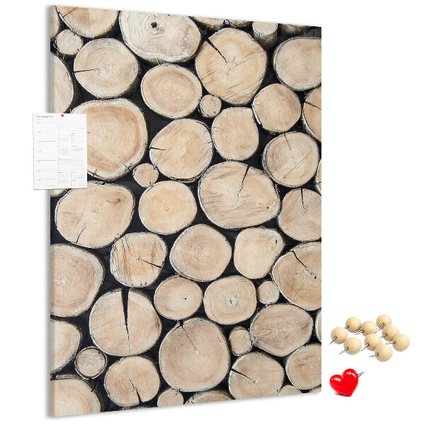 Tableau en liège fantaisie Planches de bois disposées naturellement