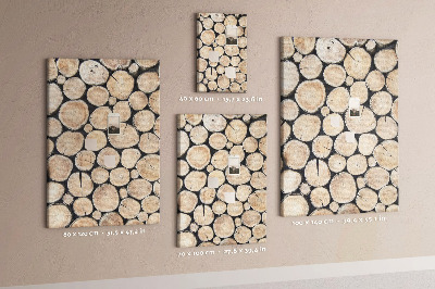 Tableau en liège fantaisie Planches de bois disposées naturellement