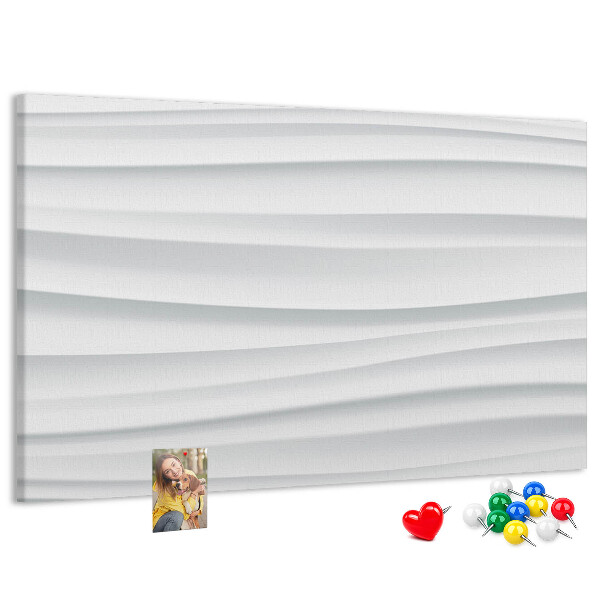 Tableau affichage liège Motif de texture murale ondulée moderne