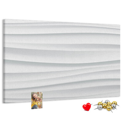 Tableau affichage liège Motif de texture murale ondulée moderne