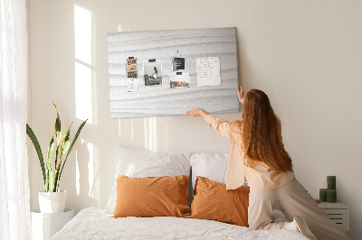 Tableau affichage liège Motif de texture murale ondulée moderne
