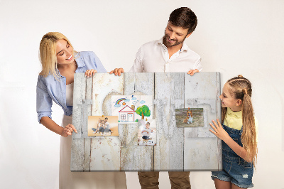 Tableau de liège Plaque en bois portant l'inscription « amour »