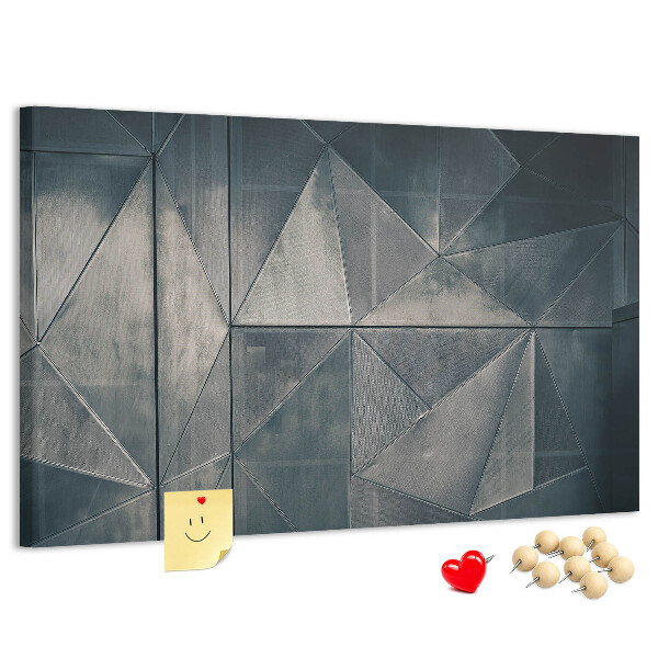 Tableau de liège Formes géométriques dans des tons de gris