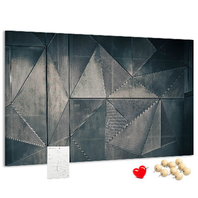 Tableau de liège Formes géométriques dans des tons de gris
