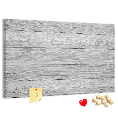 Tableau affichage liège Texture de bois dans des tons de gris