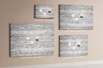 Tableau affichage liège Texture de bois dans des tons de gris