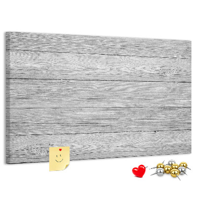 Tableau affichage liège Texture de bois dans des tons de gris