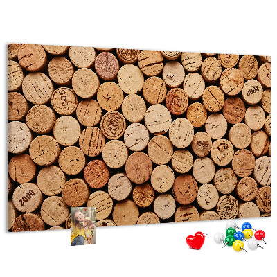 Tableau de liège Bouchons en liège naturel dans une variété de teintes.