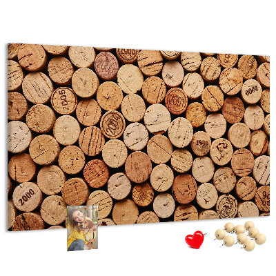 Tableau de liège Bouchons en liège naturel dans une variété de teintes.