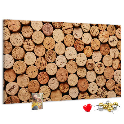 Tableau de liège Bouchons en liège naturel dans une variété de teintes.