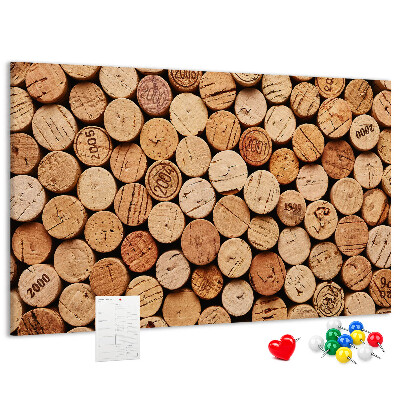 Tableau de liège Bouchons en liège naturel dans une variété de teintes.