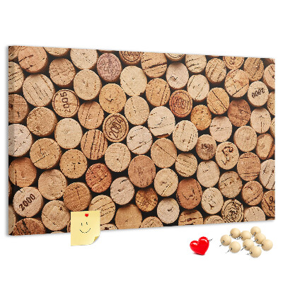 Tableau de liège Bouchons en liège naturel dans une variété de teintes.