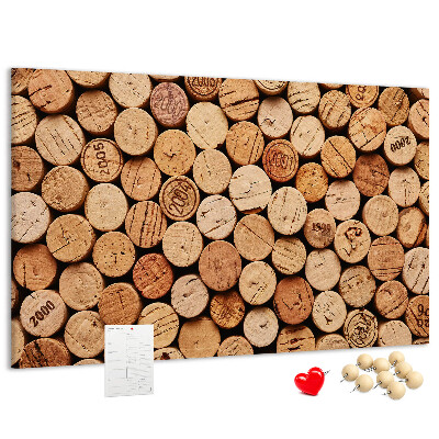 Tableau de liège Bouchons en liège naturel dans une variété de teintes.