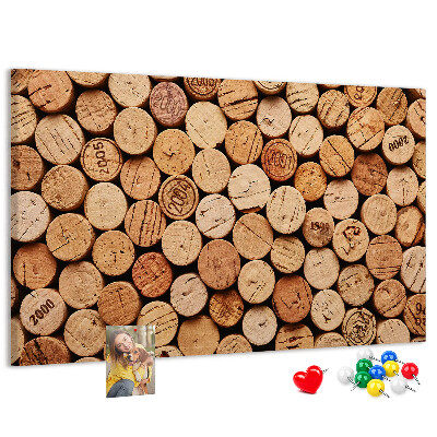 Tableau de liège Bouchons en liège naturel dans une variété de teintes.
