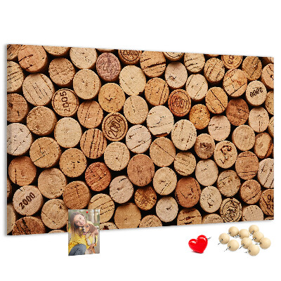 Tableau de liège Bouchons en liège naturel dans une variété de teintes.