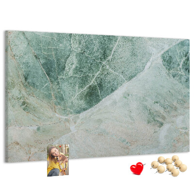 Tableau de liège Marbre vert aux veines délicates