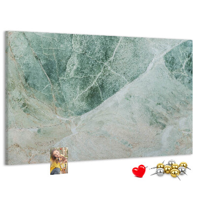 Tableau de liège Marbre vert aux veines délicates