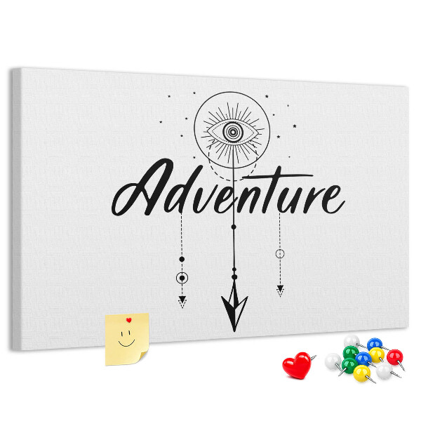 Tableau affichage liège L'aventure du symbole de l'œil et de la flèche