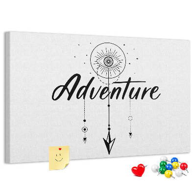 Tableau affichage liège L'aventure du symbole de l'œil et de la flèche