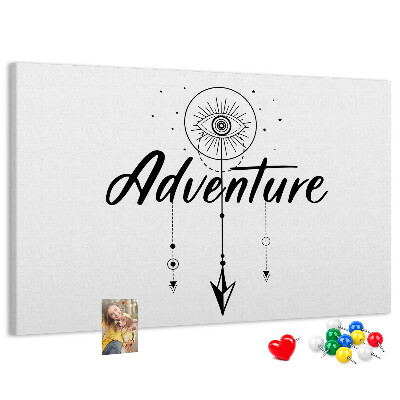 Tableau affichage liège L'aventure du symbole de l'œil et de la flèche