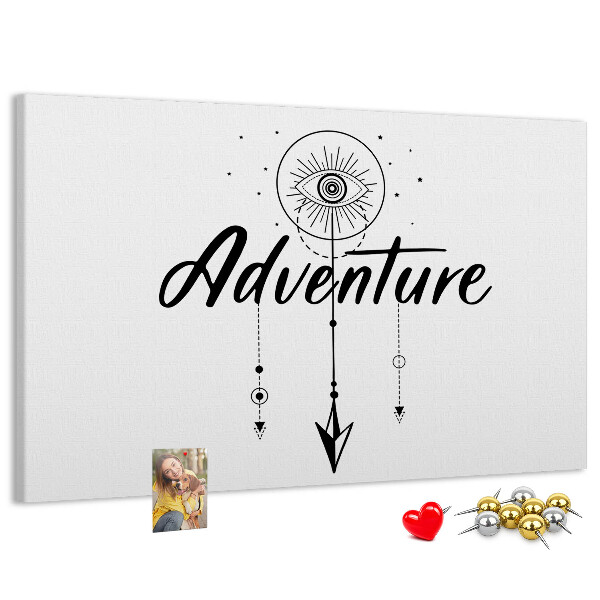 Tableau affichage liège L'aventure du symbole de l'œil et de la flèche