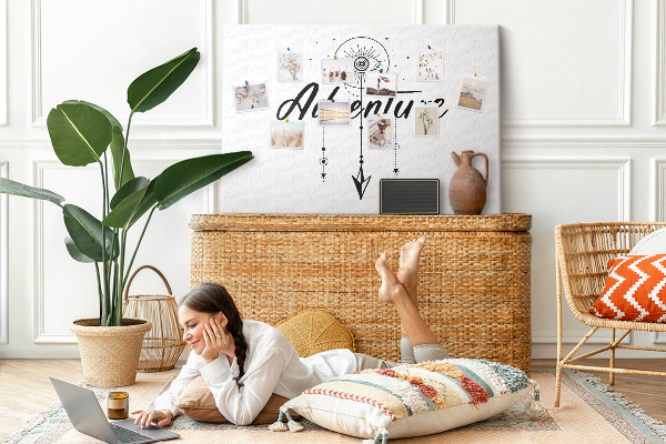Tableau affichage liège L'aventure du symbole de l'œil et de la flèche