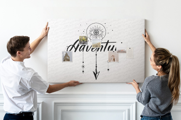 Tableau affichage liège L'aventure du symbole de l'œil et de la flèche
