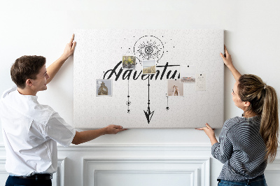 Tableau affichage liège L'aventure du symbole de l'œil et de la flèche