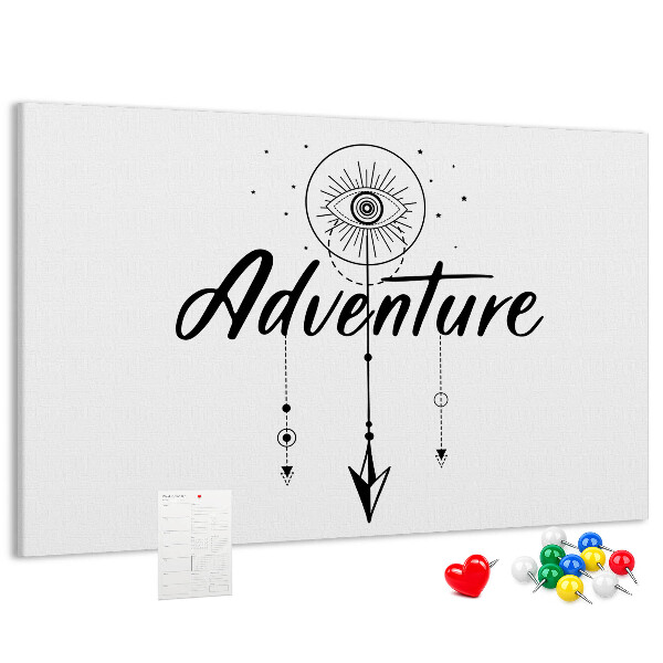Tableau affichage liège L'aventure du symbole de l'œil et de la flèche