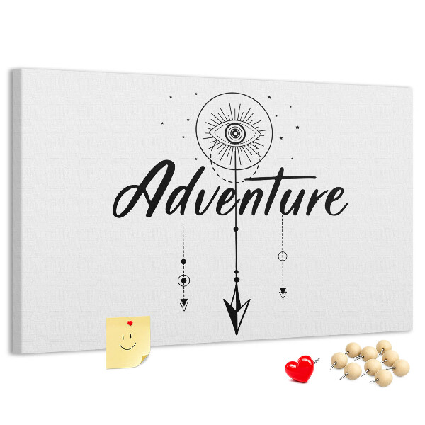 Tableau affichage liège L'aventure du symbole de l'œil et de la flèche