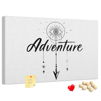 Tableau affichage liège L'aventure du symbole de l'œil et de la flèche