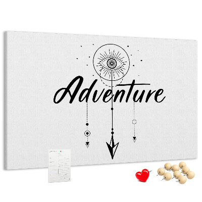 Tableau affichage liège L'aventure du symbole de l'œil et de la flèche