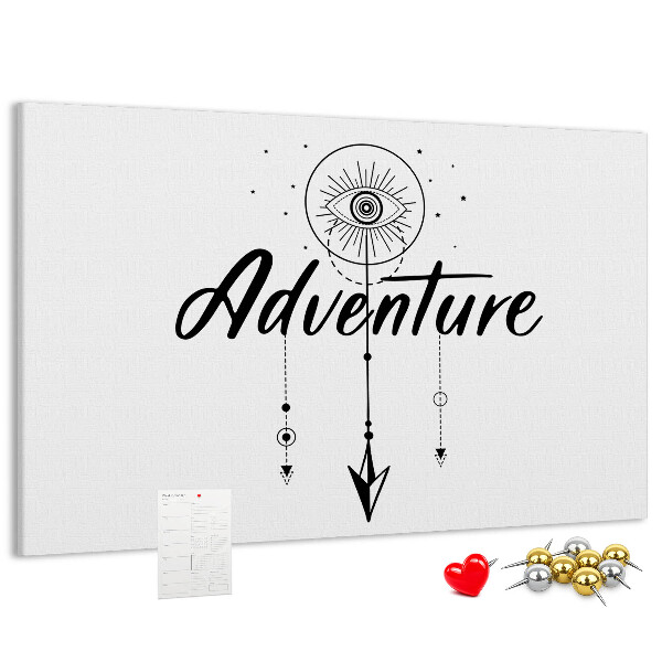 Tableau affichage liège L'aventure du symbole de l'œil et de la flèche