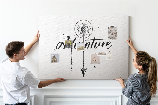 Tableau affichage liège L'aventure du symbole de l'œil et de la flèche
