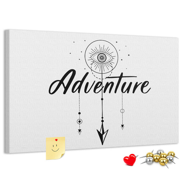 Tableau affichage liège L'aventure du symbole de l'œil et de la flèche