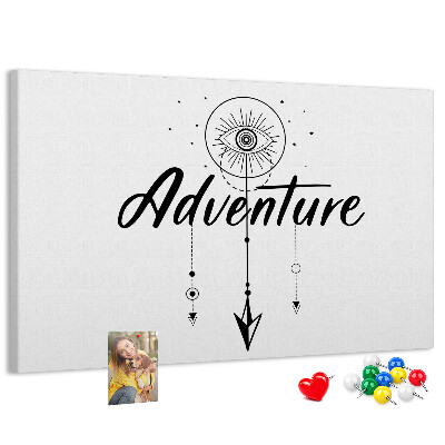 Tableau affichage liège L'aventure du symbole de l'œil et de la flèche